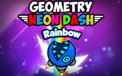 Geometry Neon Dash Rainbow